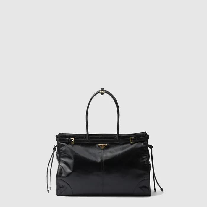 프라다 남성 라지 가죽 핸드백 1BA439 - Prada Mens Large Leather… - 1