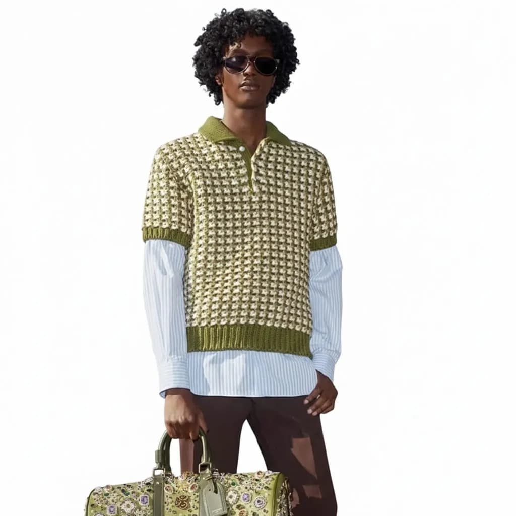 루이비통 남성 폴로 반팔 티셔츠 - Louis vuitton Mens Polo Tshirt… - 1