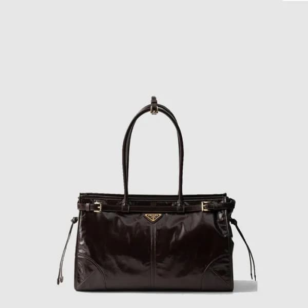 프라다 여성 보니 라지 가죽 핸드백 1BA433 - Prada Womens Bonnie L… - 1