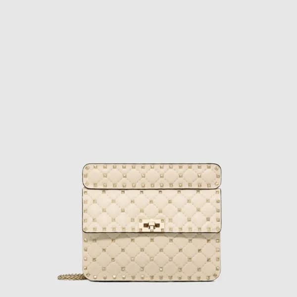 발렌티노 여성 미디엄 락스터드 스파이크 백 - Valentino Womens Medium … - 1
