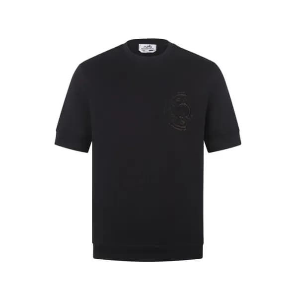 에르메스 남성 라운드 반팔티 - Hermes Mens Round Tshirt - hec14… - 1