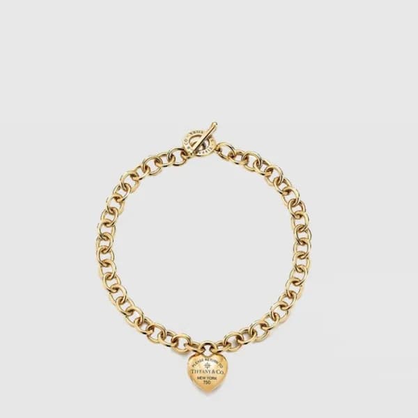 티파니 여성 풀 하트 핀 네크리스 - Tiffany Womens Full heart pin… - 1