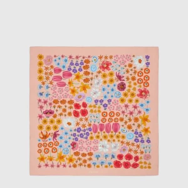 구찌 여성 프린트 실크 까레 - Gucci Womens Printed Silk Carré … - 1