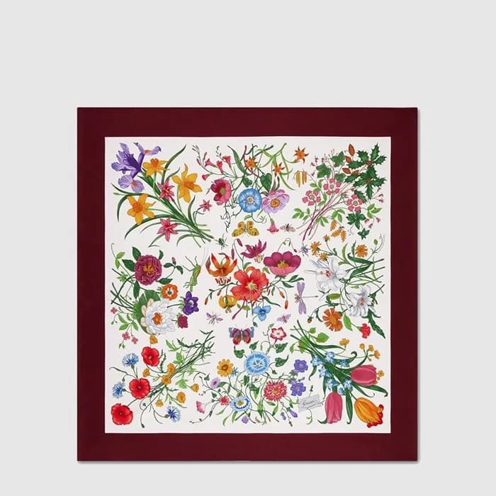 구찌 여성 프린트 실크 까레 - Gucci Womens Printed Silk Carré … - 1