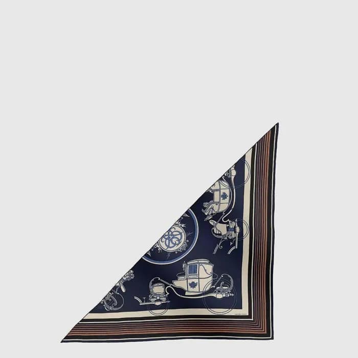 에르메스 여성 자이언트 트라이앵글 스카프 - Hermes Womens Ex-Libris Giant Triangle Scarf - acc8821x - 1