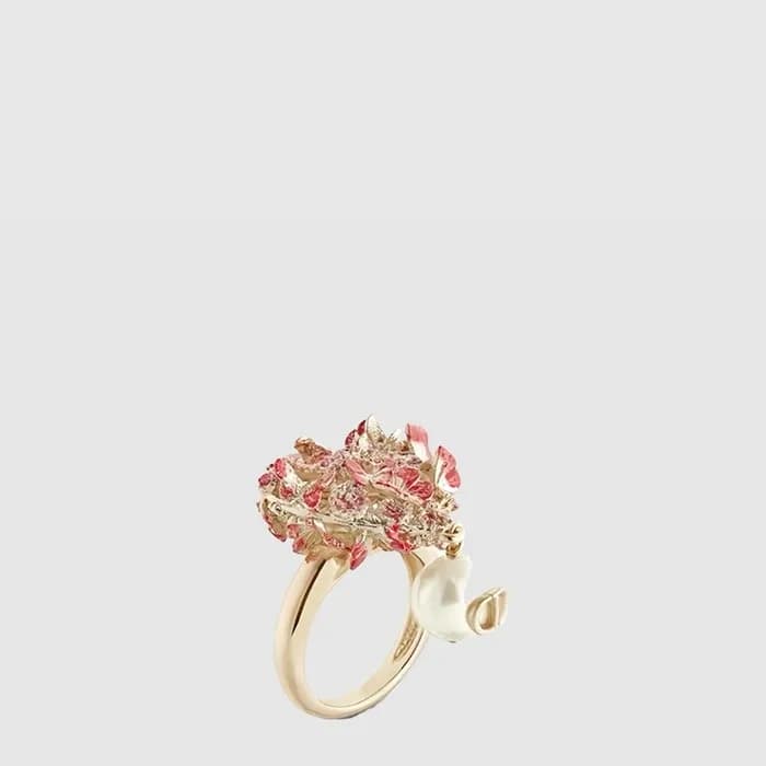 디올 여성 나비 하트 링 - Dior Womens Butterfly Heart Ring - acc9330x - 1