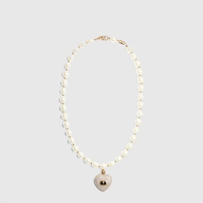 발렌티노 여성 브이로고 시그니처 메탈 네크리스 - Valentino Womens V-logo Signature Metal Necklace - acc10434x - 1