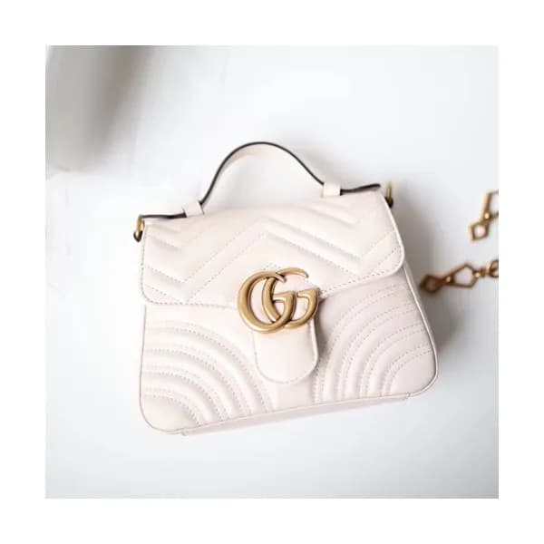 Gucci GG Marmont Women Mini Top Handle Bag,21CM - … - 1