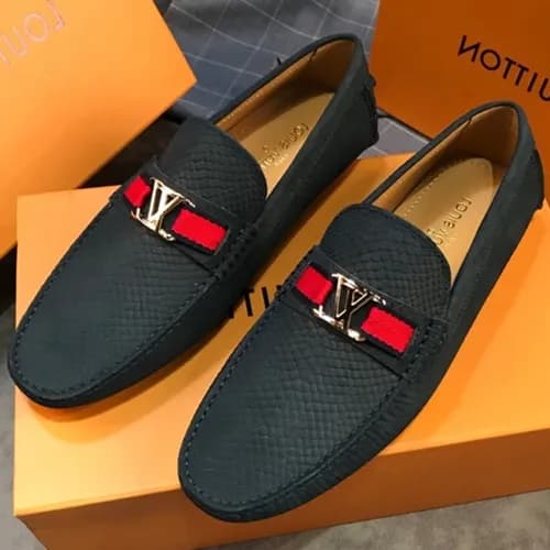 LOUIS VUITTON 2018 MENS STRAP LEATHER LOAFER - 루이… - 1