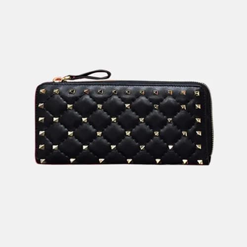 Valentino 2018 Rockstud Leather Long Purse - 발렌티노 … - 1