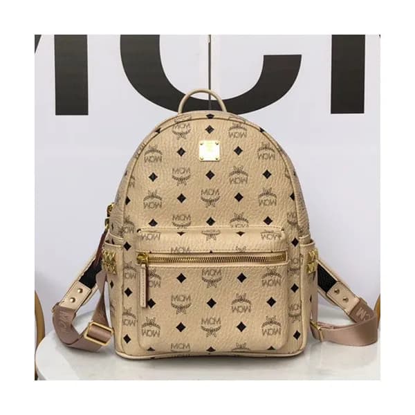 MCM Stark Leather Back Pack,17/21/26/34cm - 엠씨엠 스타… - 1