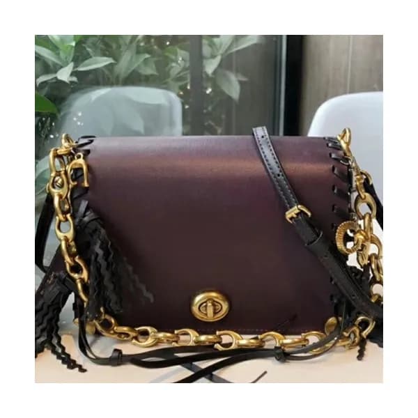Coach Leather Dinky Tote Shoulder Bag,19cm - 코치 레더… - 1