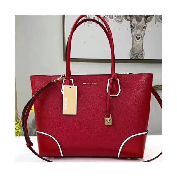 Michael Kors Leather Tote Shoulder Bag,32cm - 마이클 … - 1