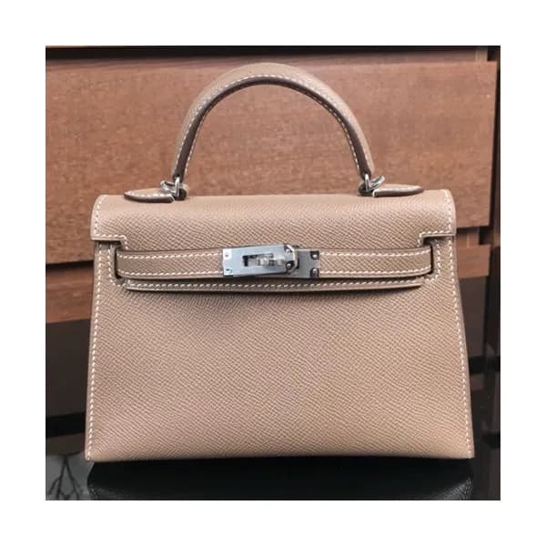 Hermes Mini Kelly 2 Epsom Leather Tote Shoulder Ba… - 1