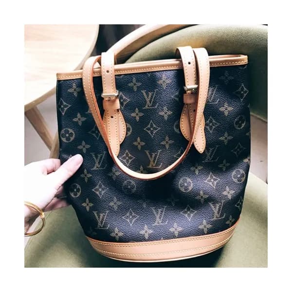 Louis Vuitton MonogramBucket Tote Shoulder Bag,36c… - 1