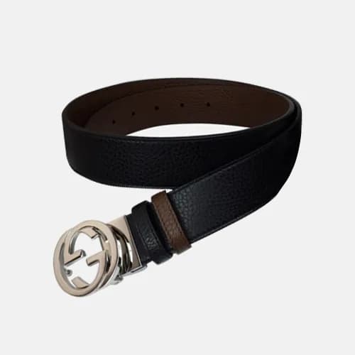 Gucci 2019 Reversible Leather Belt With Double G B… - 1