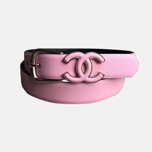 Chanel 2019 Ladies Classic CC Buckle Leather Belt … - 1