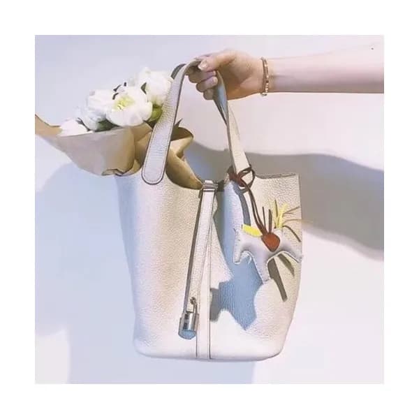Hermes Picotin Lock Leather Tote Bag,18cm - 에르메스 피… - 1
