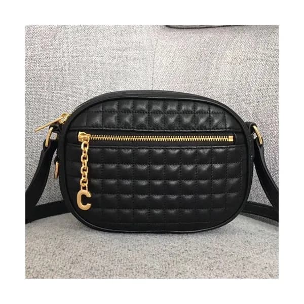 Celine 2019 Leather C Small Shoulder Bag,17CM - 셀린… - 1
