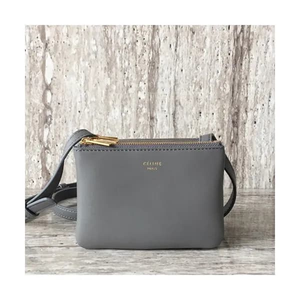 Celine Leather Trio Mini Shoulder Bag,13CM - 셀린느 레… - 1