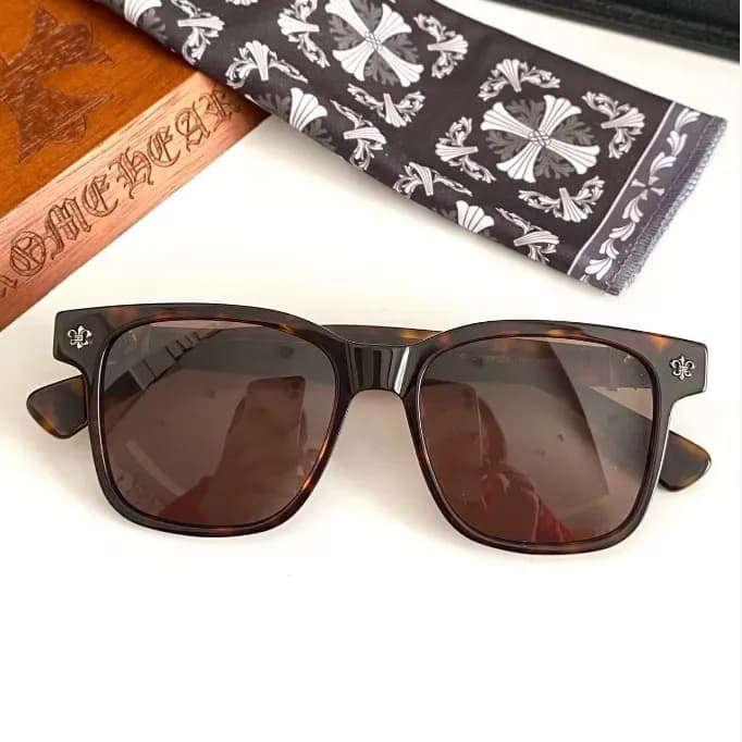 Chrome hearts 2025 Mens Cruz Metal Logo Trendy Fra… - 1