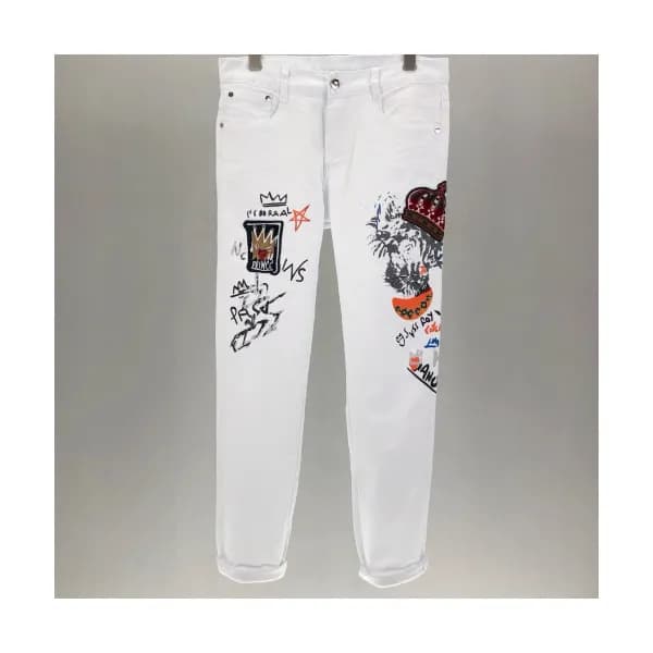 Versace 2019 Mens Medusa Logo Denim Pants - 베르사체 남… - 1