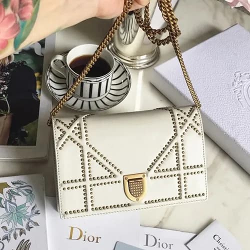 Dior 2019 Dior Rama Leather Chain Shoulder Bag ,19… - 1
