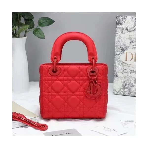 Dior 2019 Ultra-Matte Lady Tote Shoulder Bag,17CM … - 1