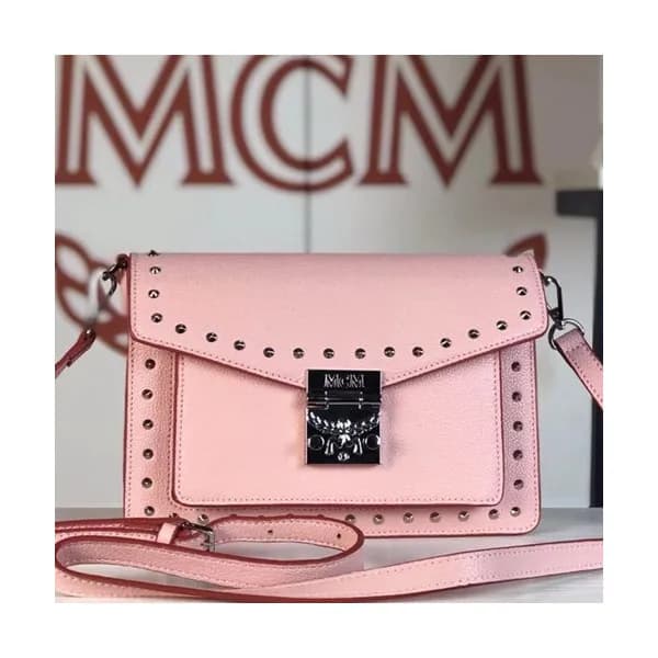 MCM Patricia Leather Shoulder Bag,22.5cm - 엠씨엠 패트리… - 1
