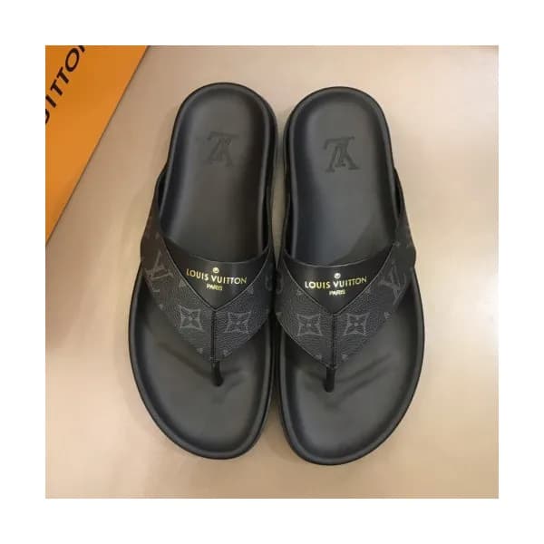 Louis Vuitton 2019 Mens Initial Logo Leather Flip-… - 1