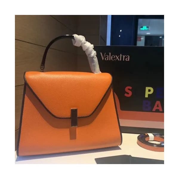 Valextra 2019 Epsom Leather Tote Shoulder Bag,22/2… - 1