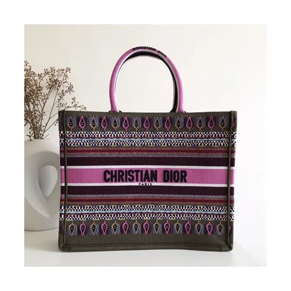 Dior 2019 Women Canvas Book Tote Shopper Bag ,41.5… - 1