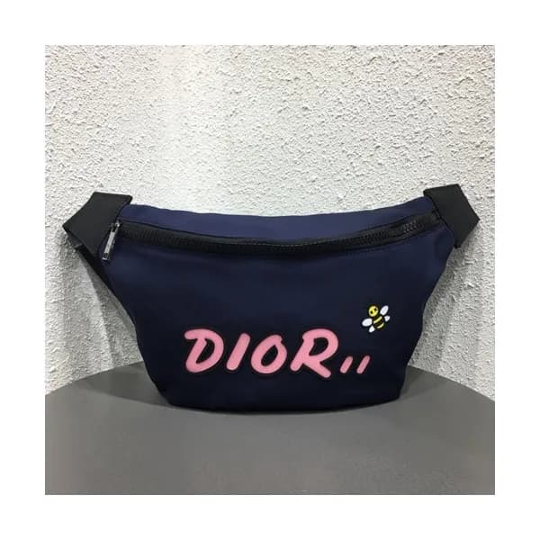 Dior x Kaws 2019 Canvas & Leather Belt Bag,23cm - … - 1