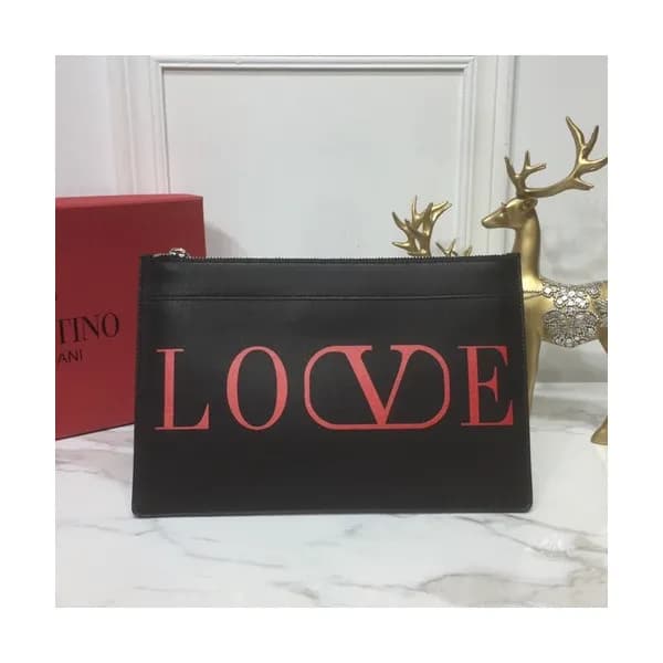 Valentino 2019 Leather Clutch Bag,30CM - 발렌티노 201… - 1