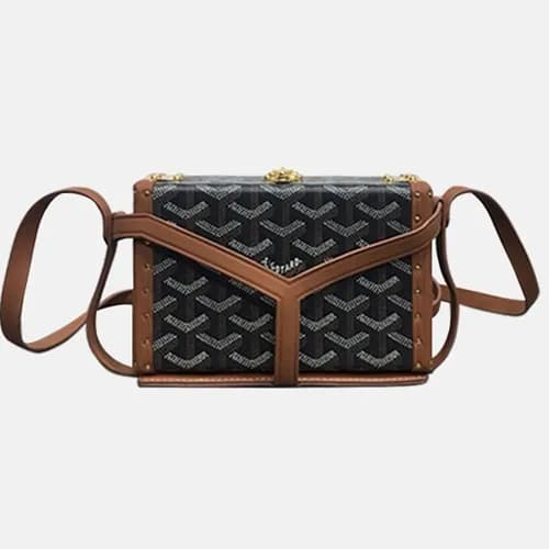 Goyard 2019 PVC & Leather Shoulder Cross Bag,16.5c… - 1