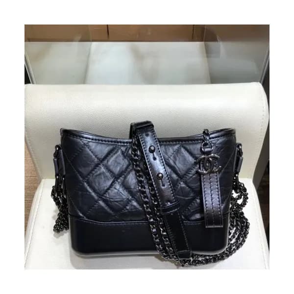 Chanel 2019 Gabrielle Hobo Leather Shoulder Bag ,2… - 1