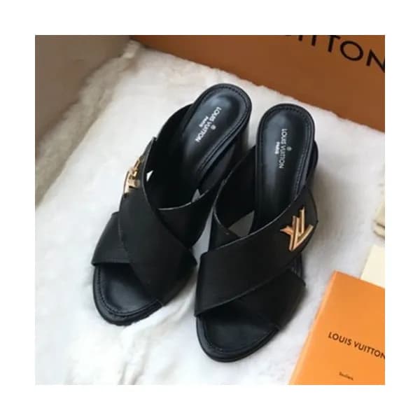 Louis Vuitton 2019 Ladies Leather Slipper - 루이비통 2… - 1