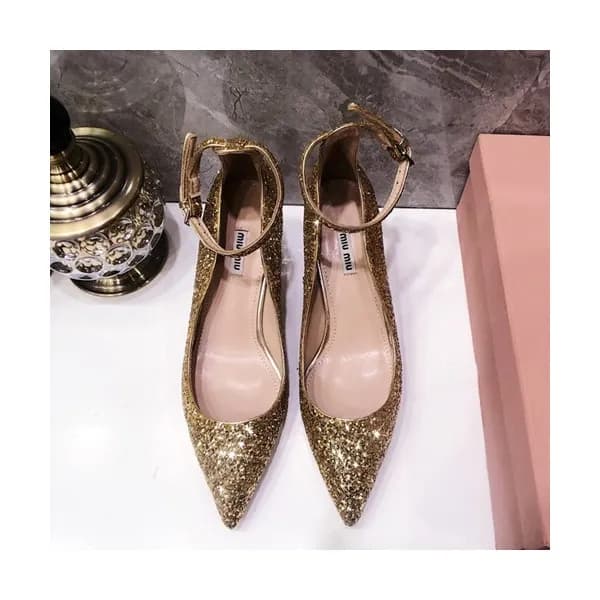 Miumiu 2019 Ladies Middle-heel Slingback - 미우미우 20… - 1