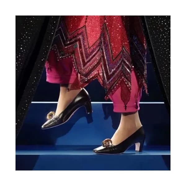 Gucci 2019 Ladies Leather Pumps Middle Heel - 구찌 2… - 1