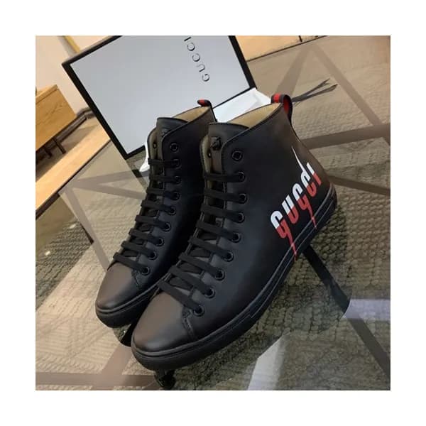 Gucci 2019 Mens Leather Sneakers - 구찌 2019 남성용 레더 … - 1