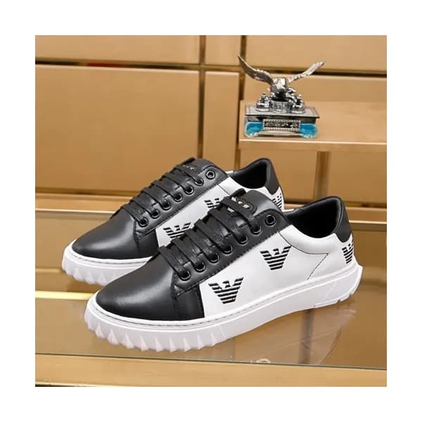 Armani 2019 Mens Leather Sneakers - 알마니 2019 남성용 … - 1