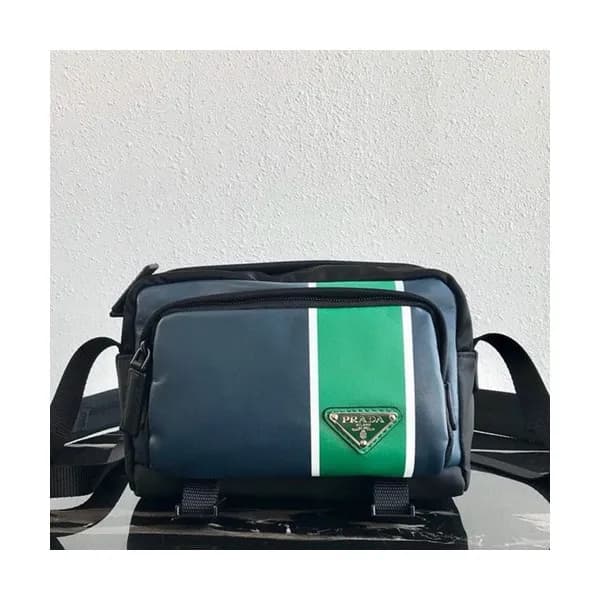 Prada 2019 Nylon & Leather Messenger Shoulder Bag,… - 1