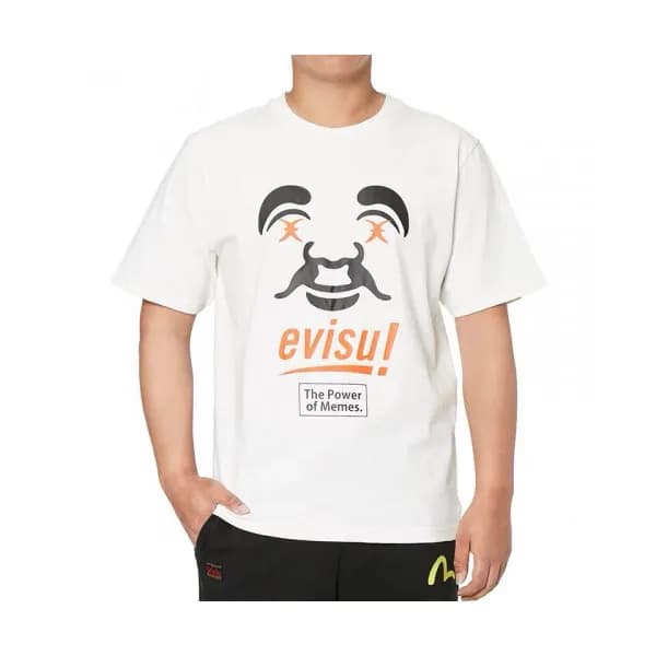 Evisu 2019 Mens Embroidery Evisukuro Cotton Short … - 1