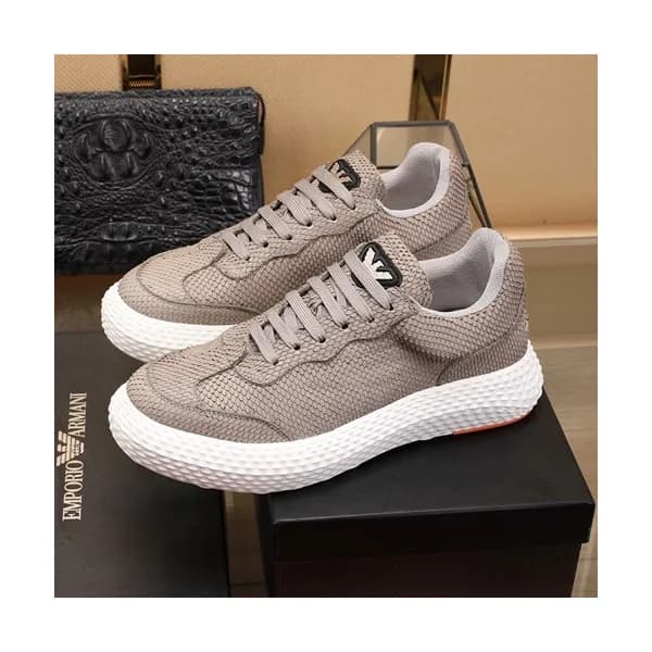 Armani 2020 Mens Leather Sneakers - 알마니 2020 남성용 … - 1