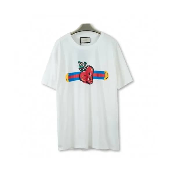 [매장판]Gucci 2020 Mm/Wm Logo Cotton Crew neck Short … - 1