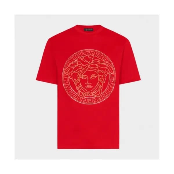 [베르사체]Versace 2020 Mens Logo Silket Short Sleeved … - 1