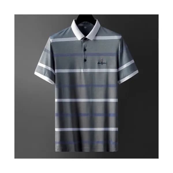 [알마니]Armani 2020 Mens Logo Silket Short Sleeved Ts… - 1