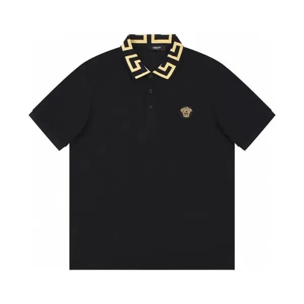 [베르사체]Versace 2023 Mens Logo Silket Short Sleeved … - 1
