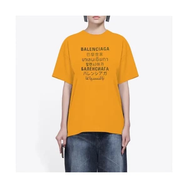 Balenciaga Mm/Wm Logo Cotton Short Sleeved Tshirts… - 1
