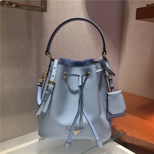 Prada 2020 Women's Leather Tote Bucket Bag,22c… - 1